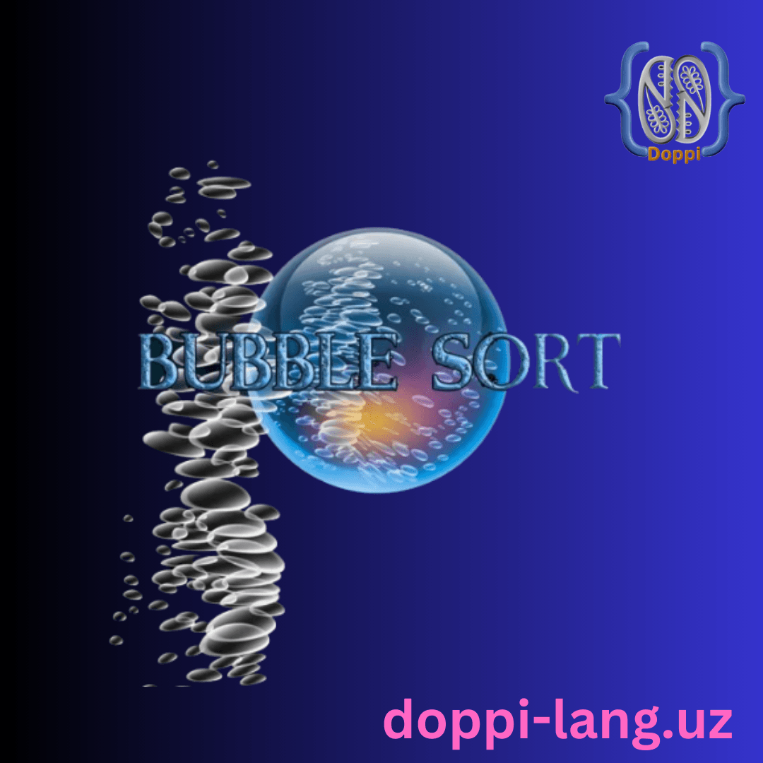 Bubble Sort Algoritmasi
